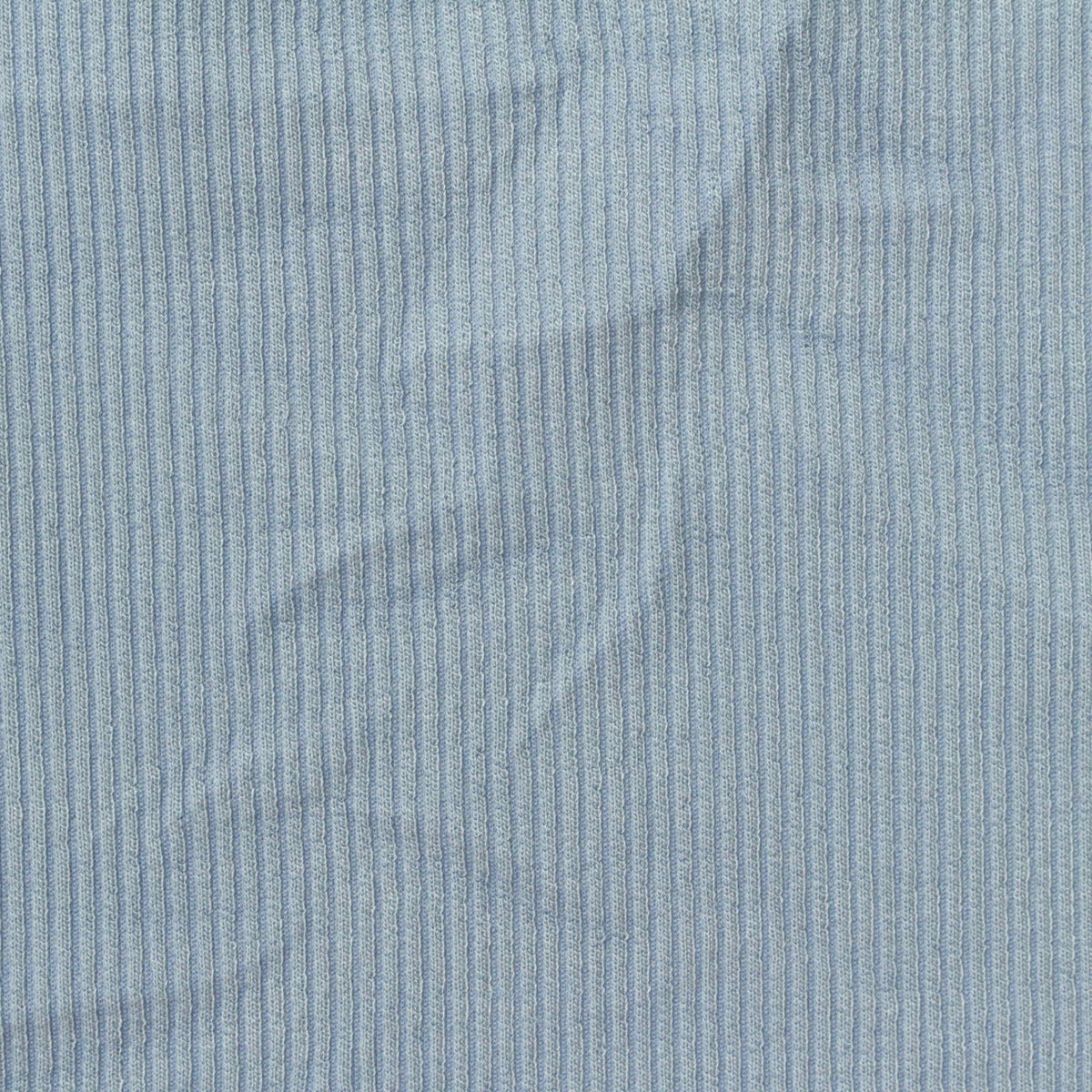 Polyester Modal Stretch Rib Knit Fabric, 320 gsm, 165 cm — Blue