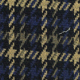 Black Houndstooth Interlock Knit, Poly-Viscose — texture