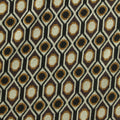 Black Geometric-Hexagon Interlock Knit, Poly-Viscose