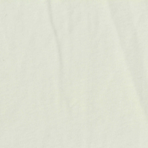 Cotton Stretch Rib Knit Fabric, 220 gsm, 170 cm — White