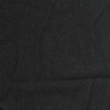 100% Polyester Rib Knit Fabric, 140 gsm, 175 cm — Black