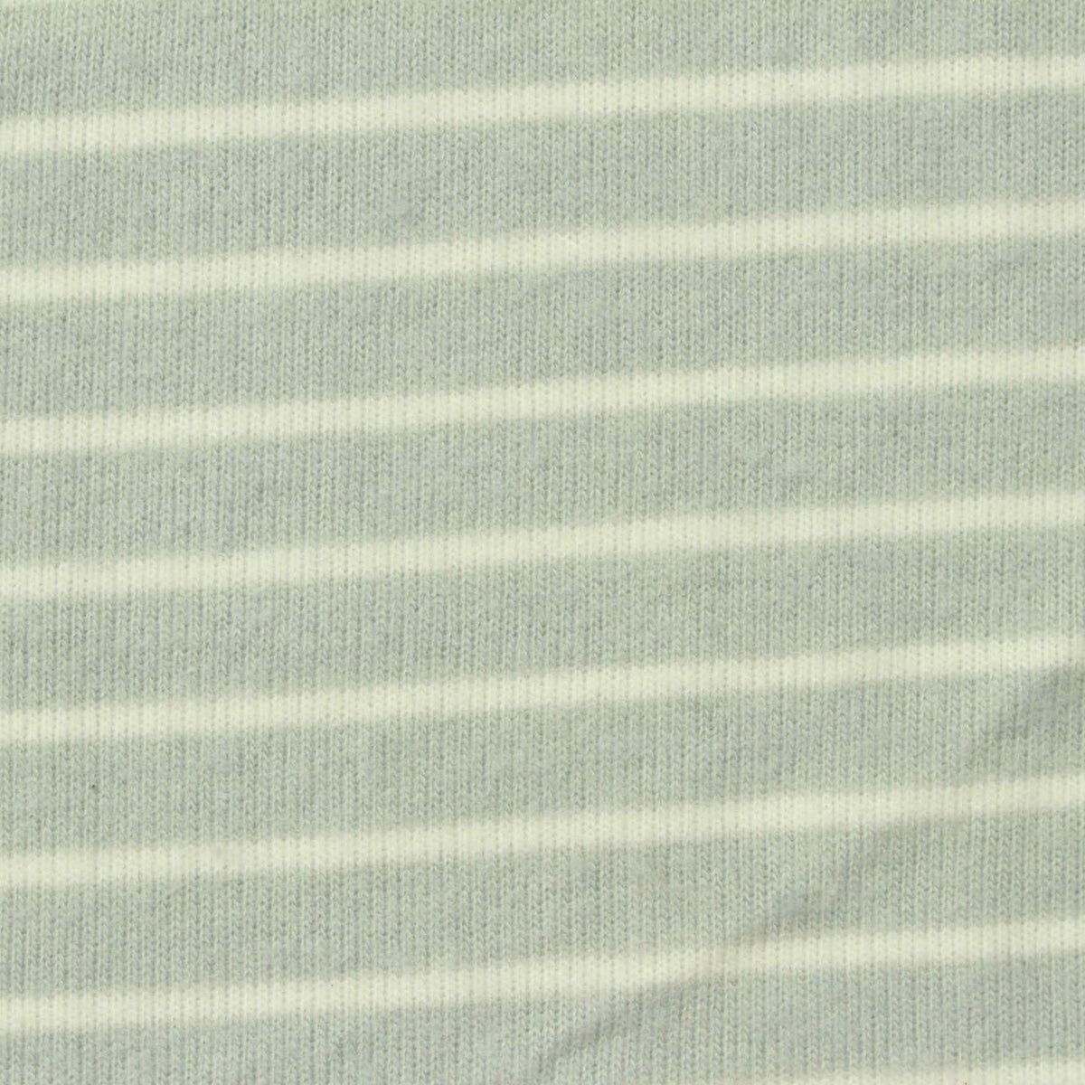 Light Green Stripes Chunky Knit, Poly-Viscose