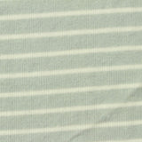 Light Green Stripes Chunky Knit, Poly-Viscose