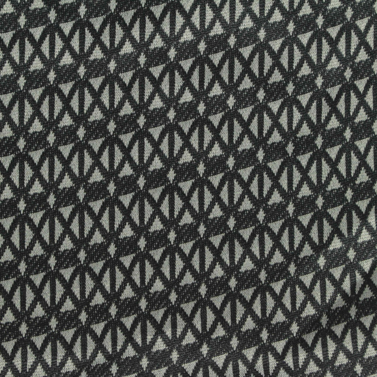 Light Grey Geometric Jersey Knit, Polyester