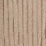 Brushed Polyester Viscose Stretch Rib Knit Fabric, 190 gsm, 160 cm — Beige