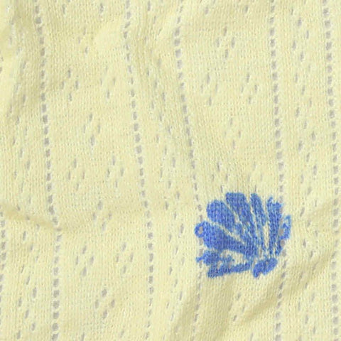 Yellow Diamond Rib Knit, Cotton