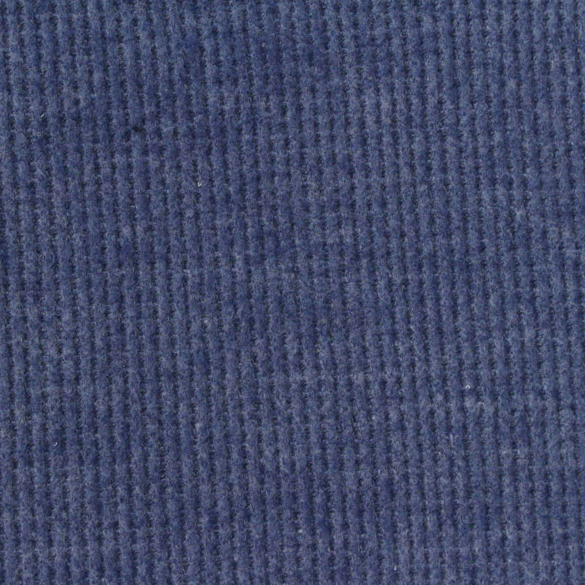 Blue Heather Waffle Knit, Poly-Cotton
