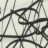 Black Abstract-Line Poplin, Viscose — texture