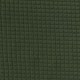 Dark Green Grid Fleece, Polyester