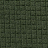Dark Green Grid Fleece, Polyester — texture