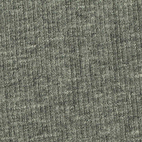 Grey Heathered-Marl Rib Knit, Cotton-Modal