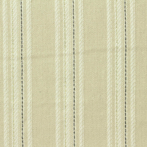 Cream Stripes Woven, Cotton-Linen, 200 gsm