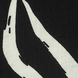 Black Abstract-Brushstroke Woven, Viscose-Nylon — texture