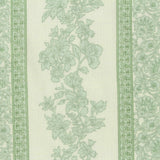 Green Floral Woven, Viscose-Linen