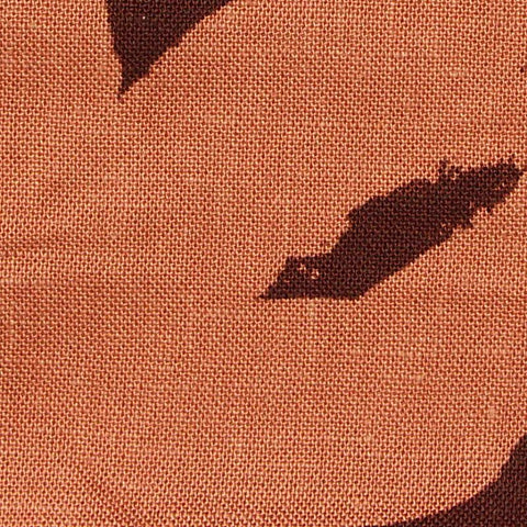Dark Brown Animal Print Woven, Viscose-Linen
