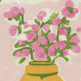 Red Flowers Woven, Poly-Viscose — texture