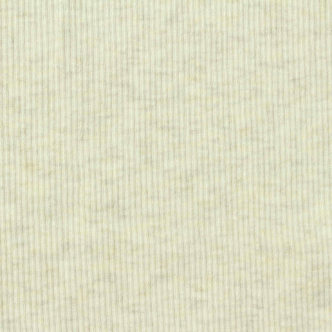 Cotton Stretch Rib Knit Fabric, 190 gsm, 110 cm — Beige