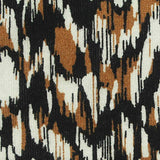 Black Abstract Jersey Knit, Viscose — texture