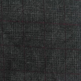 Dark Grey Check Jacquard, Poly-Viscose