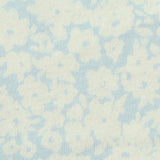 White Floral Jersey Knit, Cotton — texture