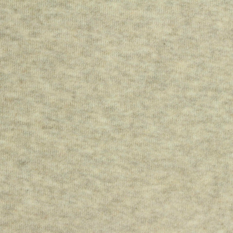 Brushed Polyester Cotton Stretch Rib Knit Fabric, 240 gsm, 165 cm — Beige