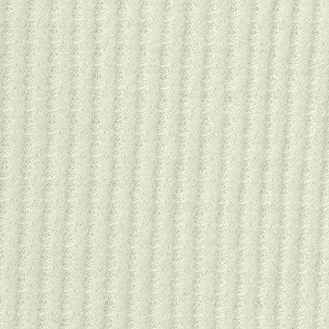 Brushed Viscose Metallic Stretch Waffle Knit Fabric, 260 gsm, 170 cm — White