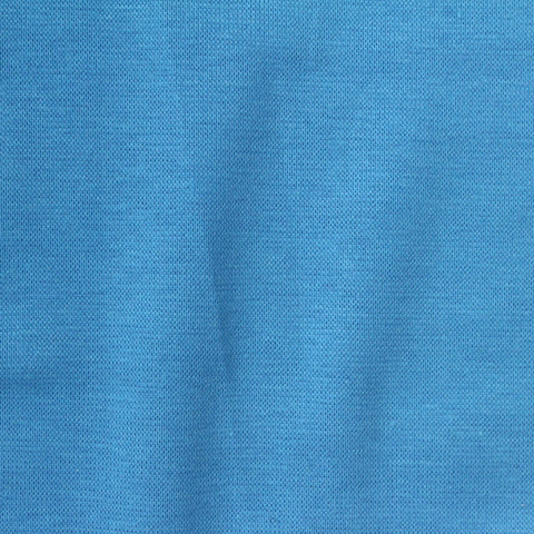 Cotton Tencel Lyocell Stretch Rib Knit Fabric, 189 gsm, 160 cm — Blue