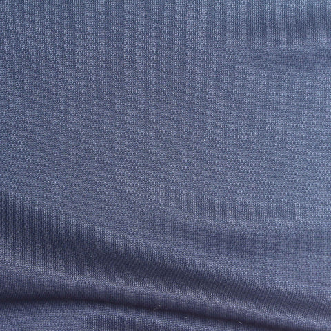 100% Polyester Piqué Knit Fabric, 143 gsm, 168 cm — Navy
