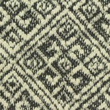 Black Geometric-Diamond Chunky Knit, Cotton-Poly