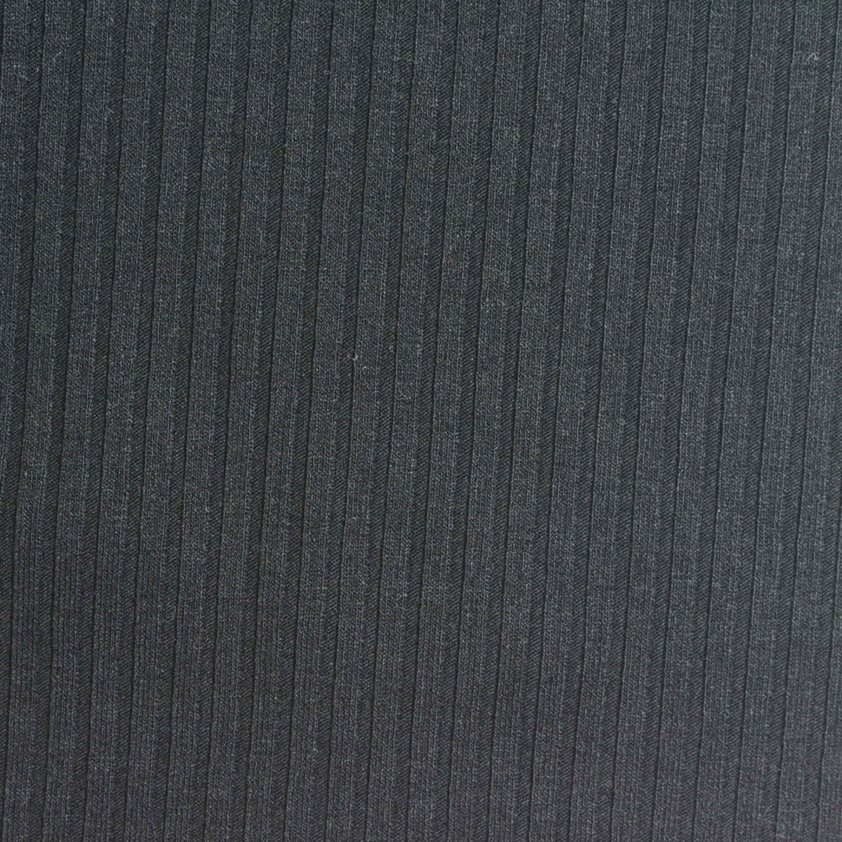 Dark Grey Marl Rib Knit, Poly-Viscose, 311 gsm