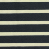 Navy Horizontal-Stripe French Terry, Cotton-Tencel Lyocell