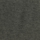 Polyester Viscose Stretch Rib Knit Fabric, 213 gsm, 148 cm — Grey