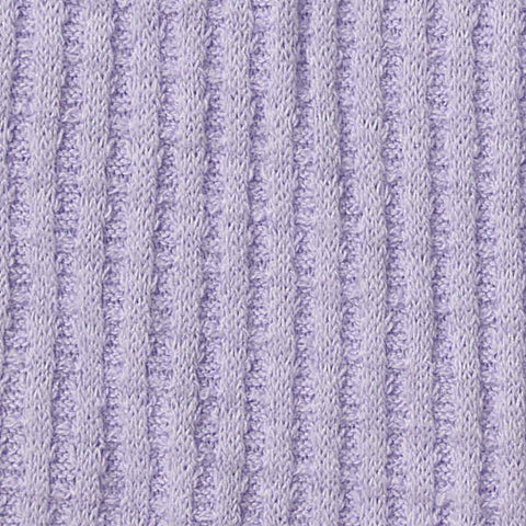 Cotton Polyester Stretch Waffle Knit Fabric, 198 gsm, 170 cm — Purple