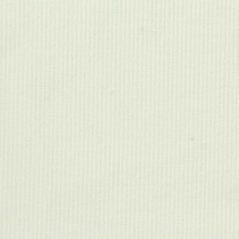 Polyester Stretch Rib Knit Fabric, 430 gsm, 130 cm — White