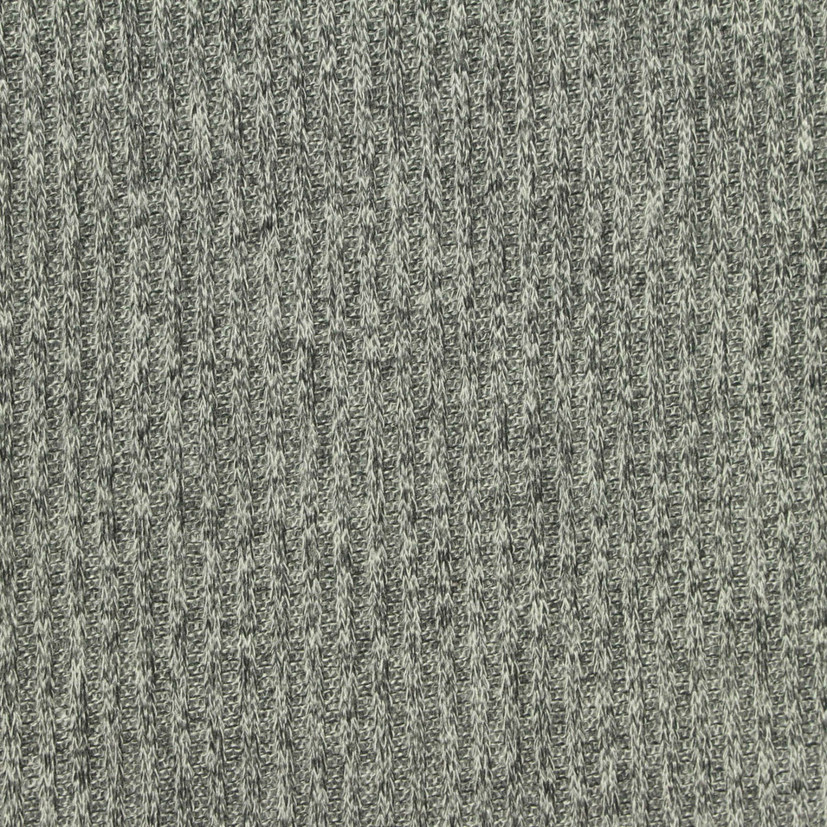 Grey Marl Rib Knit, Viscose-Poly, 166 gsm