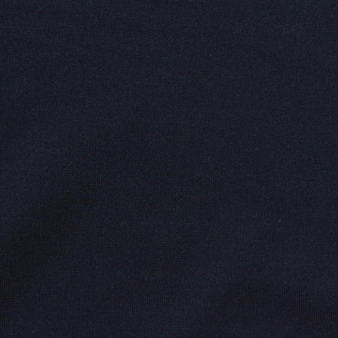 Cotton Polyester Stretch Interlock Knit Fabric, 300 gsm, 168 cm — Navy