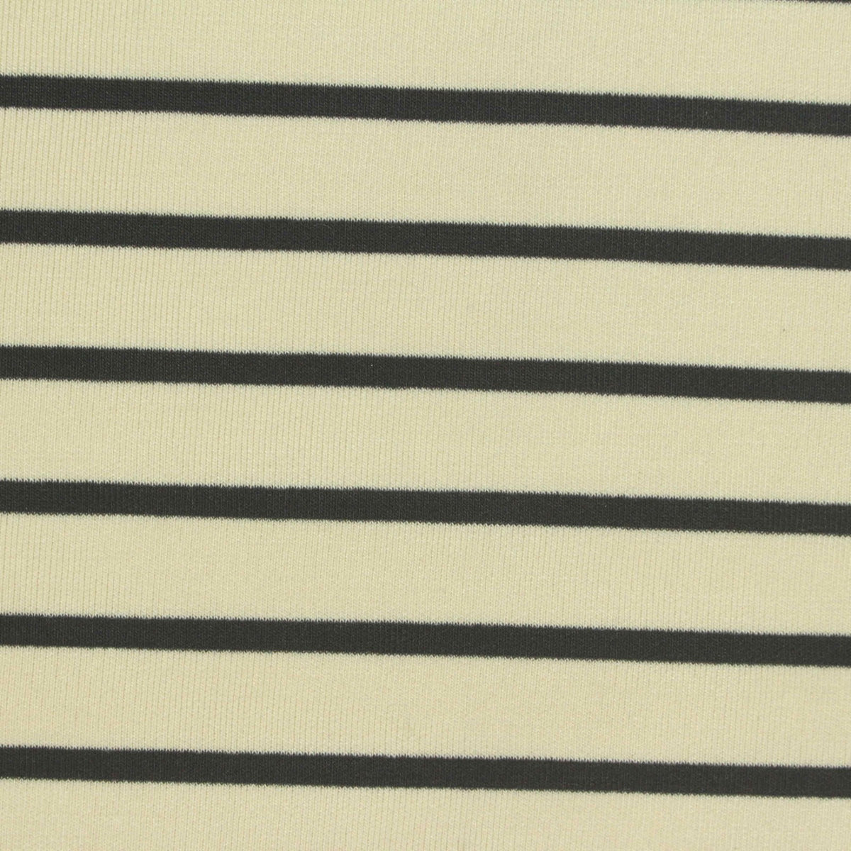 Light Yellow Horizontal-Stripe Scuba Knit, Poly-Modal