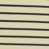 Light Yellow Horizontal-Stripe Scuba Knit, Poly-Modal