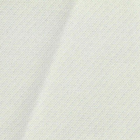 Brushed Polyester Cotton French Terry Fabric, 235 gsm, 190 cm — White