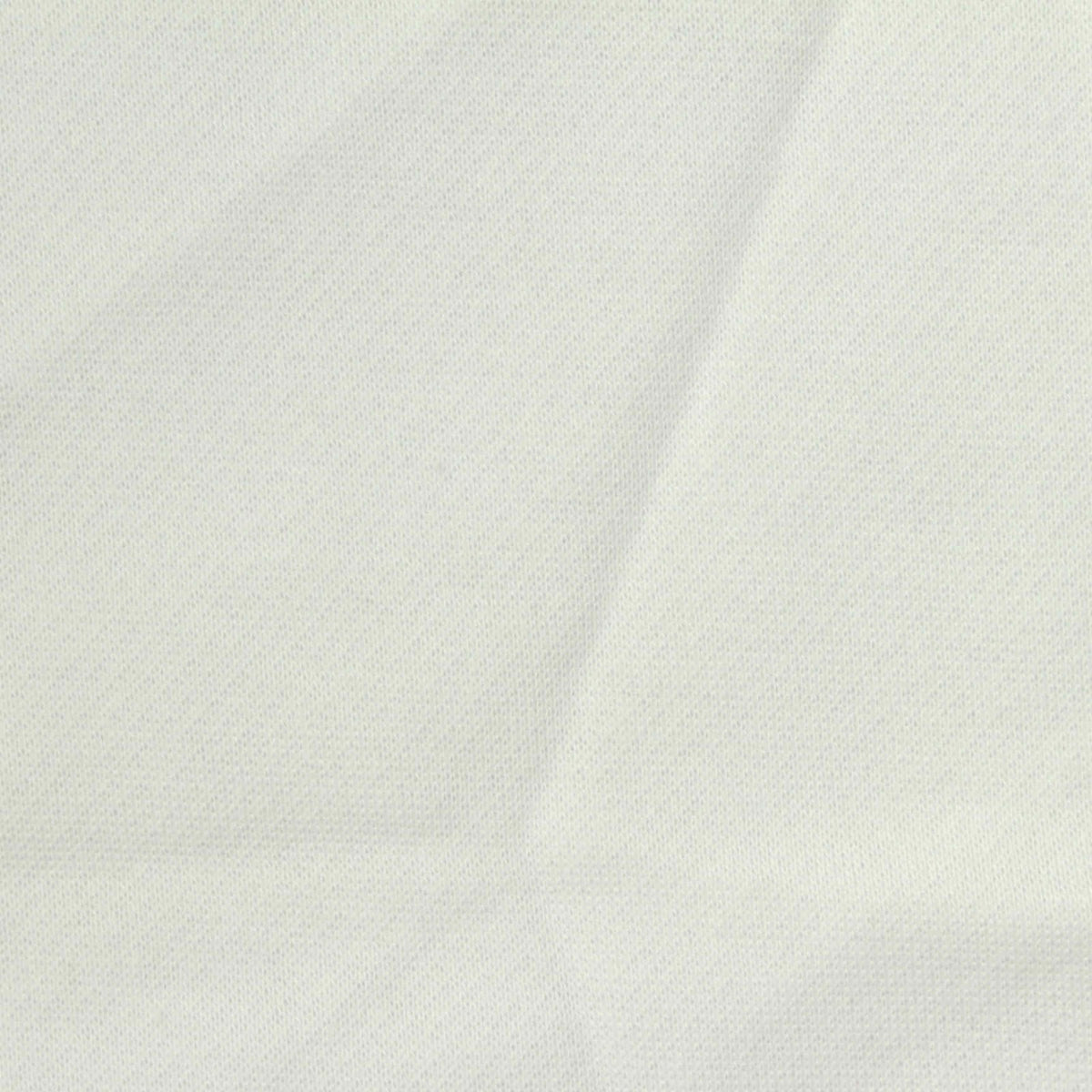 Brushed Polyester Cotton French Terry Fabric, 235 gsm, 190 cm — White