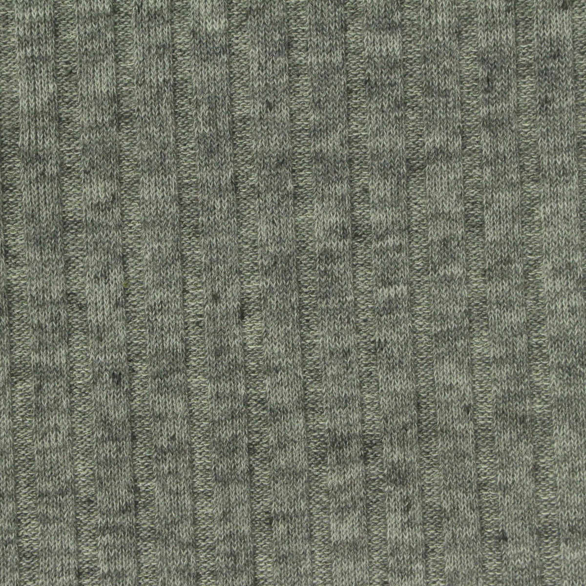 Heathered Grey Marl Rib Knit, Poly-Viscose, 215 gsm