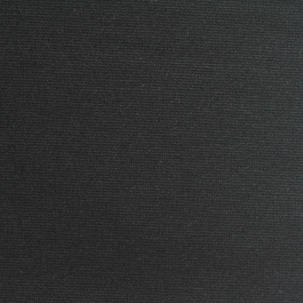 Polyester Viscose Stretch Ponte Knit Fabric, 325 gsm, 154 cm — Black
