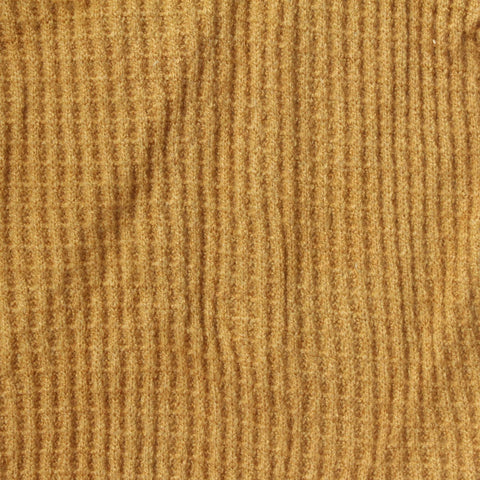 Viscose Polyester Blend Waffle Knit Fabric, 280 gsm, 178 cm — Khaki