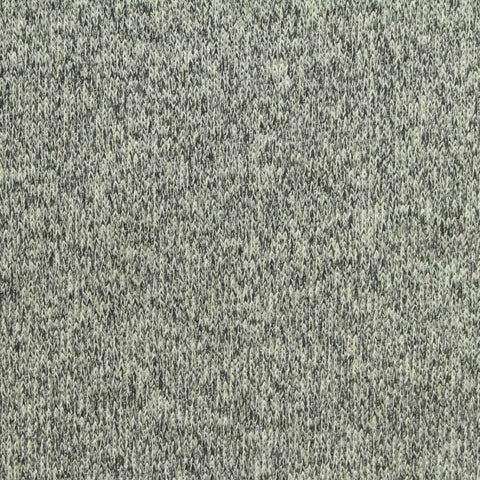 Grey Marl Rib Knit, Viscose-Poly, 260 gsm
