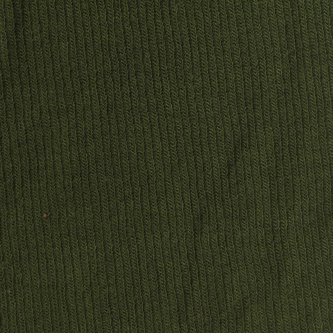 Polyester Viscose Stretch Rib Knit Fabric, 155 gsm, 174 cm — Green