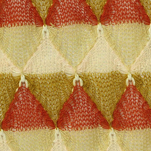 Red Triangles Mesh, Polyester