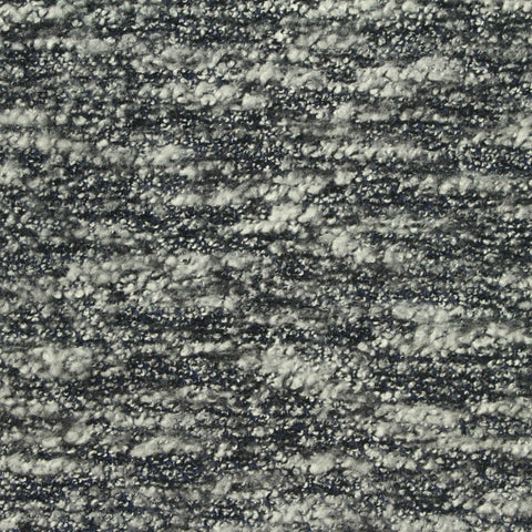 Black Horizontal-Stripe Chunky Knit, Poly-Viscose, 255 gsm