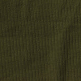Cotton Modal Stretch Rib Knit Fabric, 188 gsm, 142 cm — Green