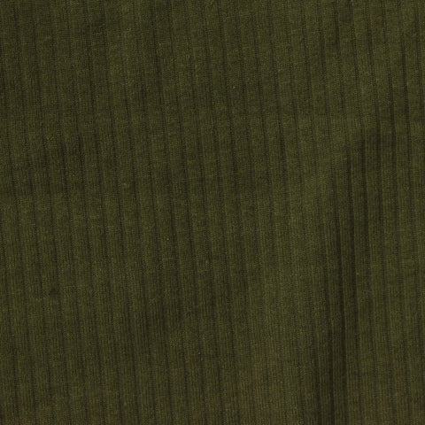 Cotton Modal Stretch Rib Knit Fabric, 188 gsm, 142 cm — Green