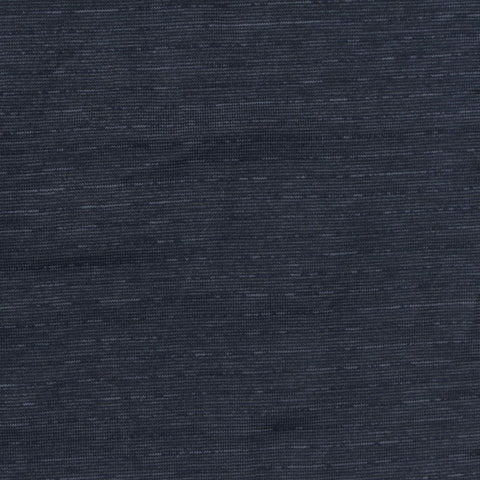 Dark Blue Marl Jersey Knit, Poly-Cotton, 175 gsm